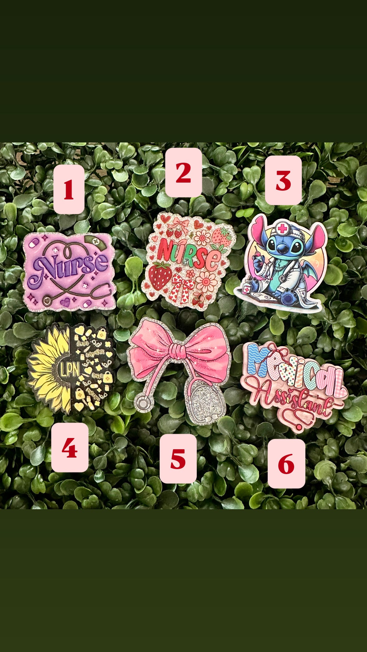 Nurse & Medical-Themed Badge Reels 💉💖