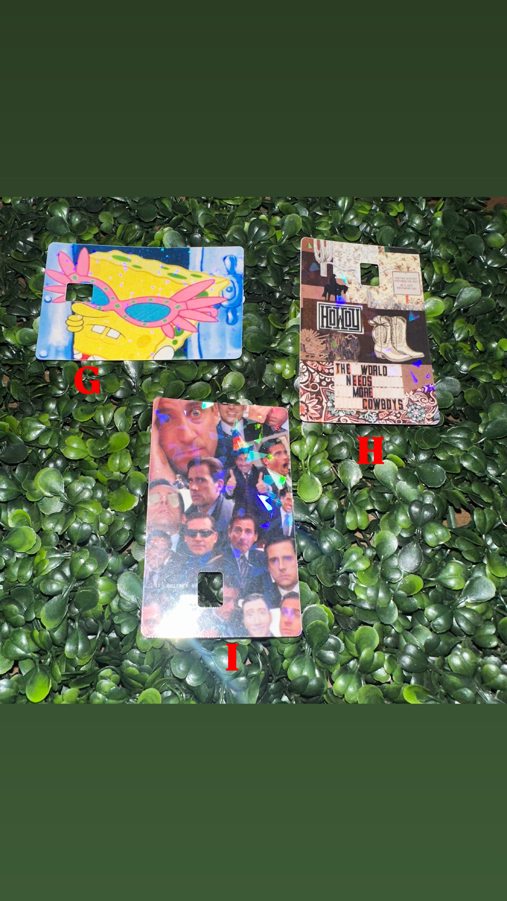 Credit card stickers 💳